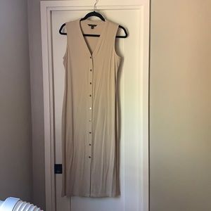 Banana Republic buttons up midi dress